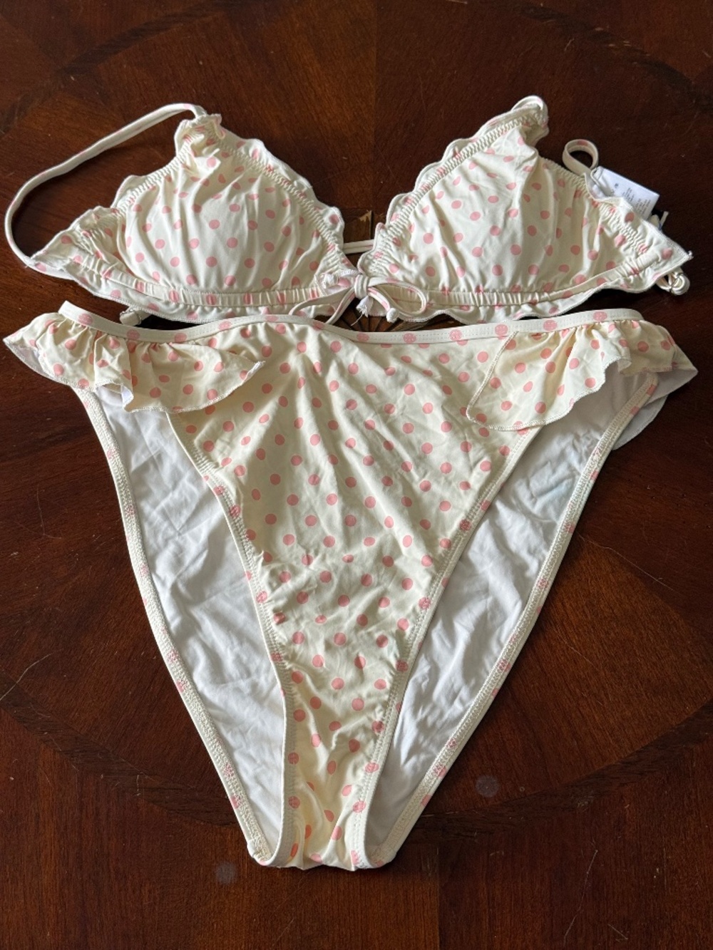NWOT Dippin Daisy's Polka Dot Bikini, L/XL